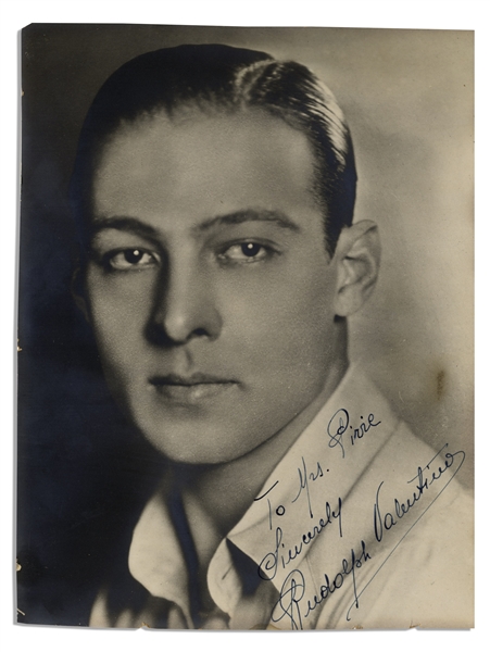 Rudolph Valentino Signed Photo